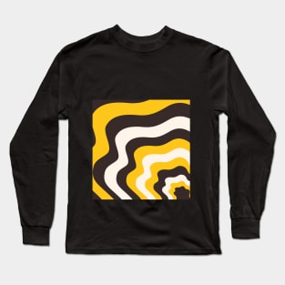 Waves Pattern Long Sleeve T-Shirt